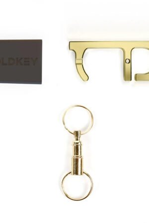 GoldKey Antimicrobial Hand Tool & Stylus With Containment Case And Keychain