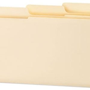 Smead 15395 SuperTab Guide Height Reinforced Folders Top Tab Legal Manila 100/Box