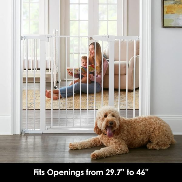 36 Extra Tall Baby Gate w/ Wide 2-Way Door, 29.7- 46 Width - Image 8