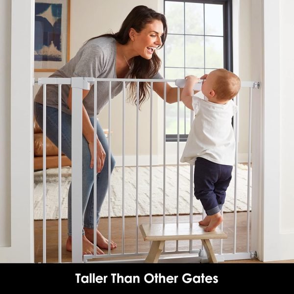 36 Extra Tall Baby Gate w/ Wide 2-Way Door, 29.7- 46 Width - Image 2