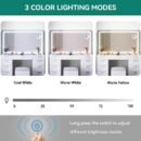 YITAHOME Vanity Desk Set With Large Lighted Mirror And Power Outlet