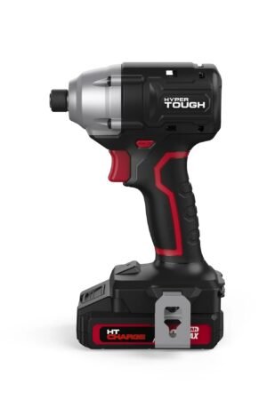 Hyper Tough 20V Brushless Impact Driver with 2.0Ah Lithium-Ion Battery Pack and Charger