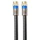 onn. 100' Quad Shield Coaxial Cable | Black