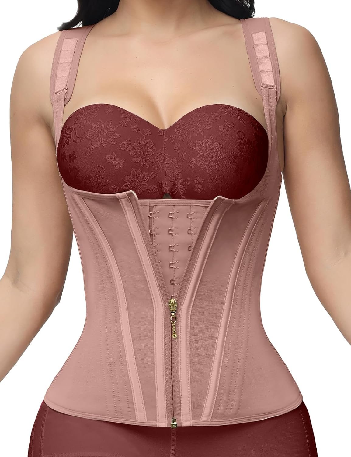 Waist Trainer for Women, Tummy Control Sports Girdle, Workout Body Shaper with Adjustable Shoulder Straps - Image 54