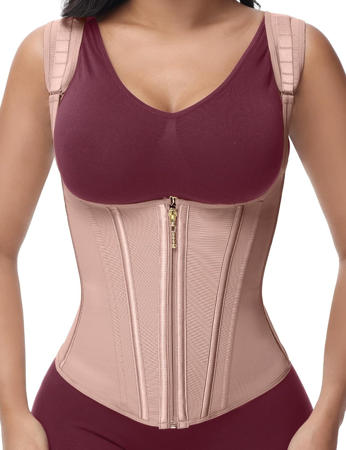 Waist Trainer for Women, Tummy Control Sports Girdle, Workout Body Shaper with Adjustable Shoulder Straps - Image 20