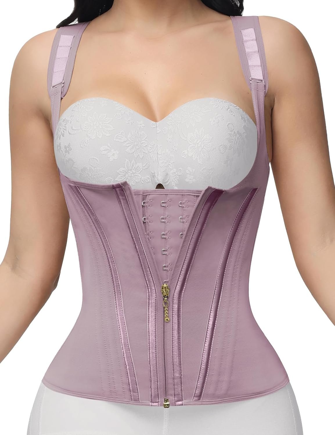 Waist Trainer for Women, Tummy Control Sports Girdle, Workout Body Shaper with Adjustable Shoulder Straps - Image 47