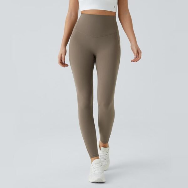 SoCinched High Waisted Tummy Control Side Pocket Shaping Training Leggings - Image 5