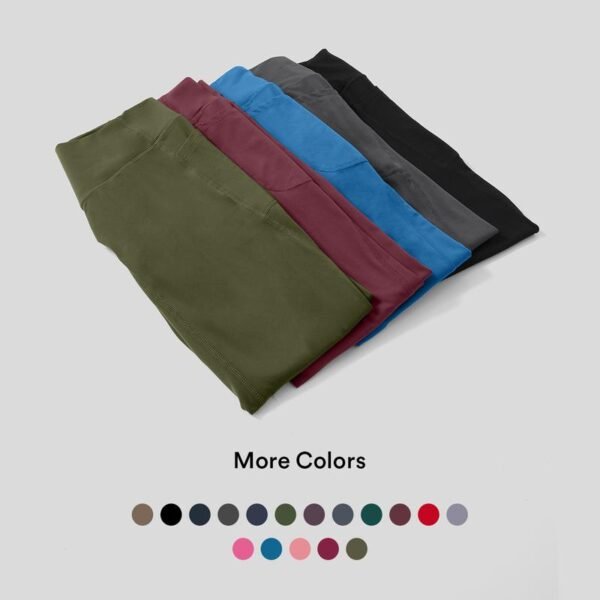 SoCinched High Waisted Tummy Control Side Pocket Shaping Training Leggings - Image 3