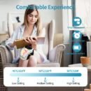 Cordless Knee Massager and Vibration,Adjustable Temperature Knee Massager with Clear Visible LED Screen